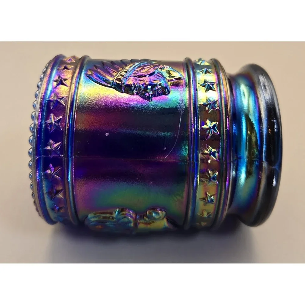 Vintage Toothpic Holder Bicentennial 1776-1976 Indian, Washington, Nixon Images‎